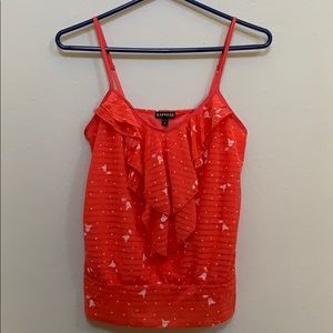 Express coral printed tank top
